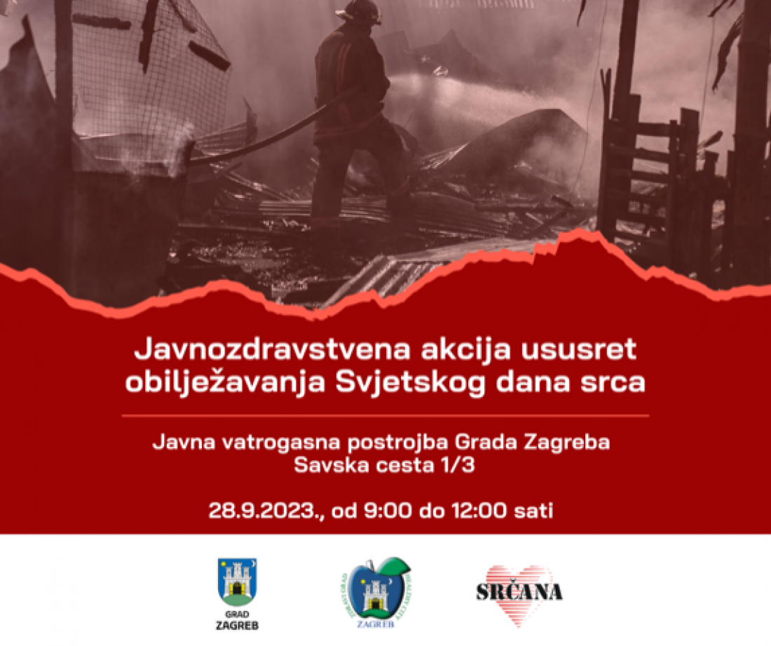 Javnozdravstvena akcija za vatrogasce u susret Svjetskom danu srca 2023.