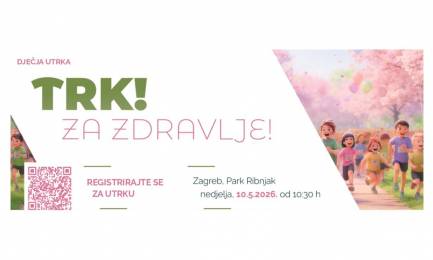 Dječja utrka TRK! ZA ZDRAVLJE u Parku Ribnjak